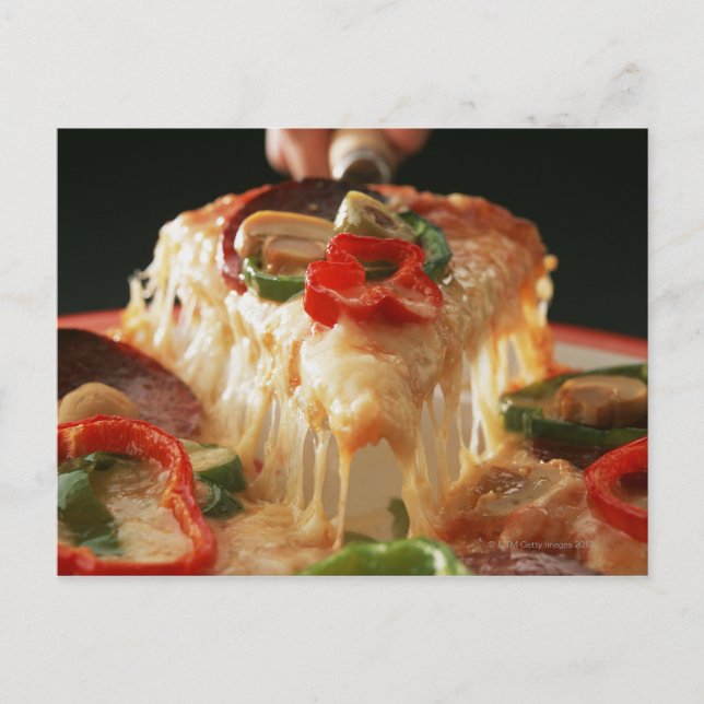Mixed Pizza Postcard (Front)