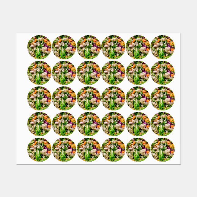 Mixed salad labels (Sheet)