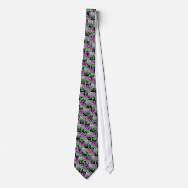 Mixed Sand purple and green tie (Front)