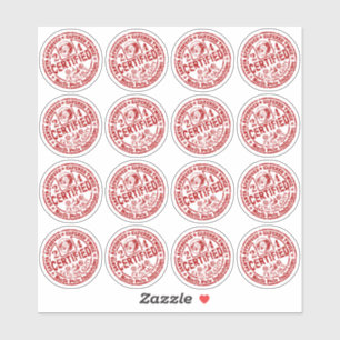 Mixed Sheet - "Certified" Naughty and Nice Sticker