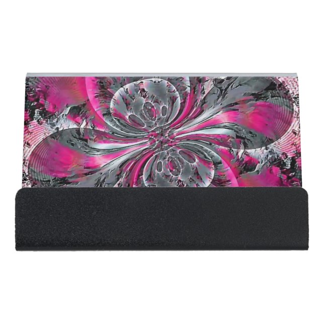 Mixed Signals  Desk Business Card Holder (Front)