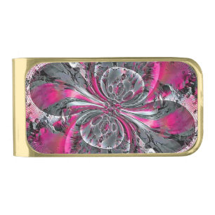 Mixed Signals  Silver Finish Money Clip
