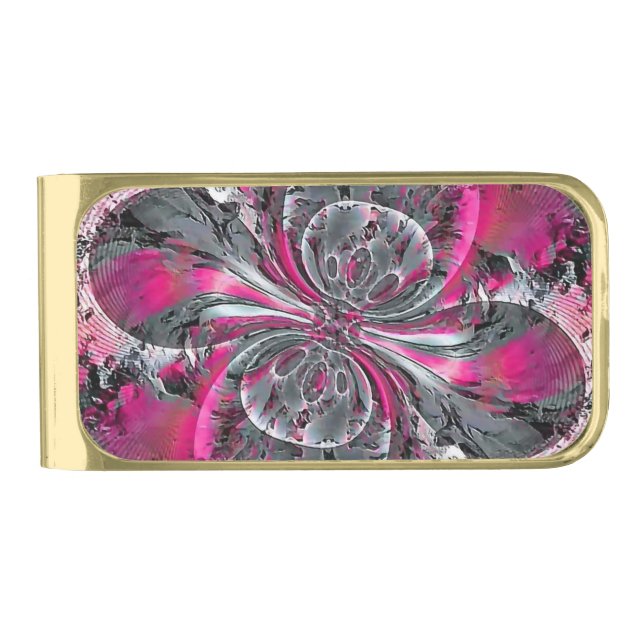 Mixed Signals  Silver Finish Money Clip (Front)