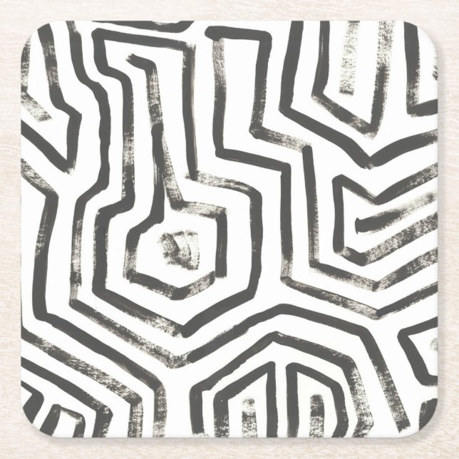 Mixed Signals V Square Paper Coaster (Front)