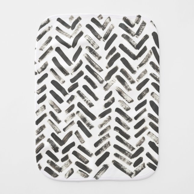 Mixed Signals VII Baby Burp Cloth (Front)