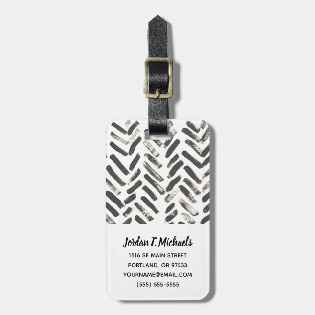 Mixed Signals VII Luggage Tag (Front Vertical)