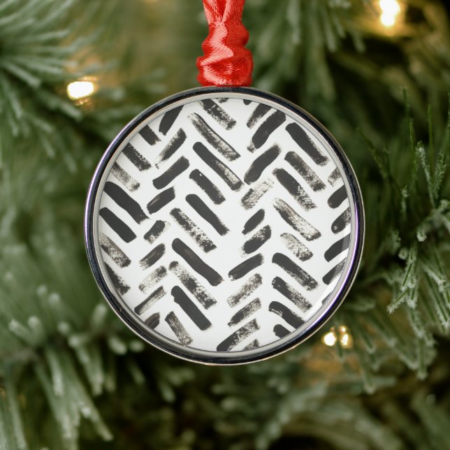 Mixed Signals VII Metal Ornament (Tree)