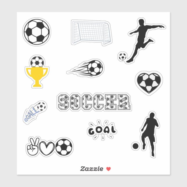Mixed Soccer Lover  Sticker (Sheet)
