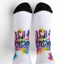 Mixed sports socks Jesus First