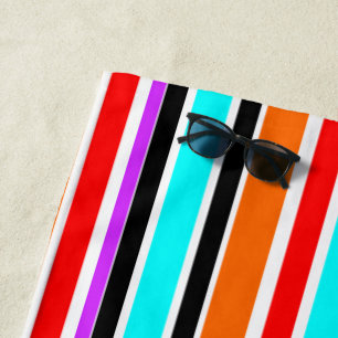 Mixed Stripes Beach Towel