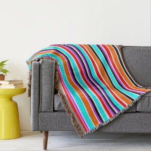 Mixed Stripes Throw Blanket