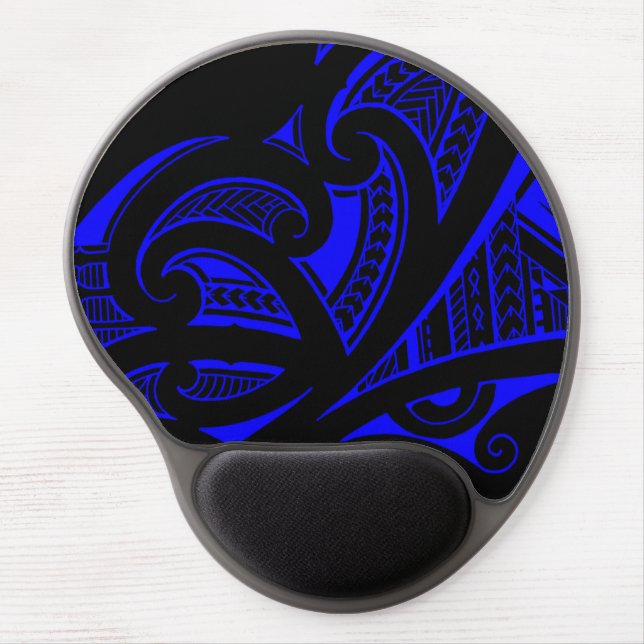Mixed tattoo styles, Maori, Samoan and Polynesian Gel Mouse Pad (Front)