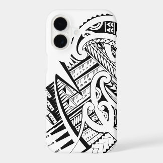 Mixed tribal tattoo design in Maori / Samoan style iPhone 17 Case