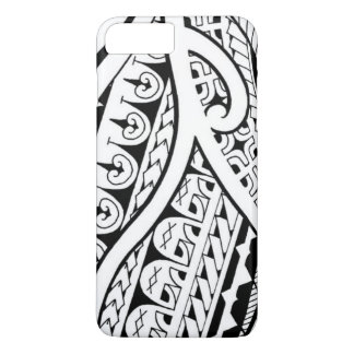 Mixed tribal tattoo design Polynesian and Maori iPhone 8 Plus/7 Plus Case