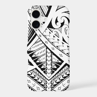 Mixed tribal tattoo patterns in Samoan Maori style iPhone 17 Case