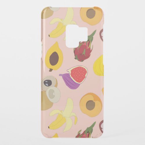 Mixed tropical fruit pattern uncommon samsung galaxy s9 case