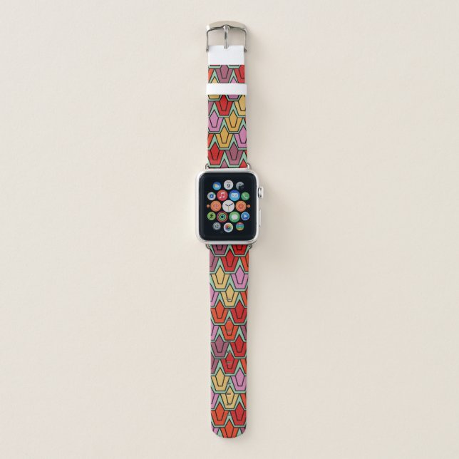 Mixed Tulip Field  Apple Watch Band (Front)