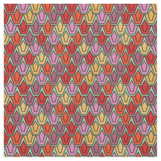 Mixed Tulip Field  Fabric