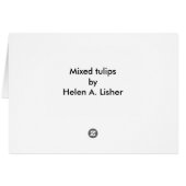 Mixed tulips cards (Back Horizontal)