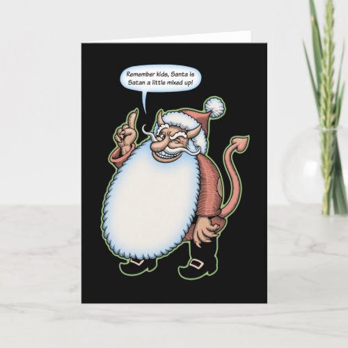 Mixed Up Santa Holiday Card