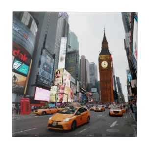 Mixed Up World! - New York City & London Tile