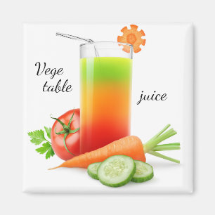 Mixed vegetables juice magnet