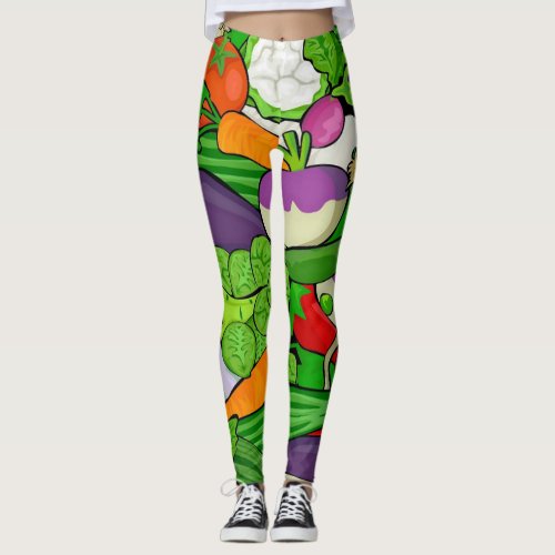 Mixed vegetables leggings