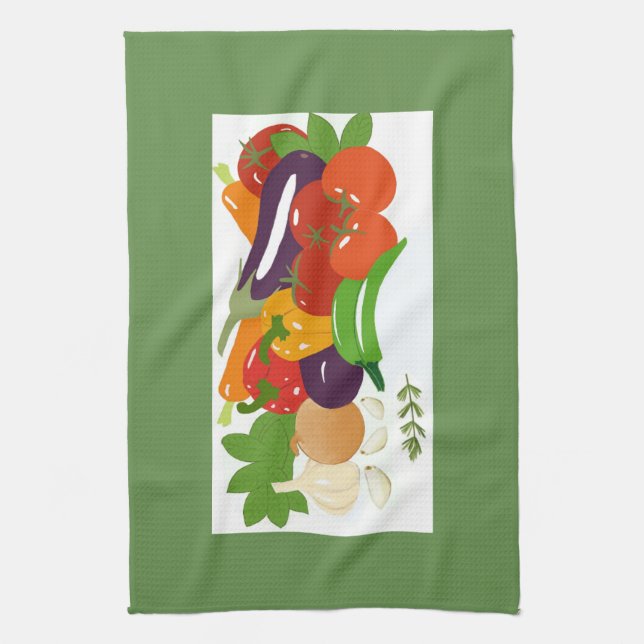 Mixed Vegetables Towel (Vertical)