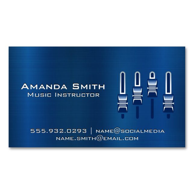 Mixer Business Card Magnet (Front)