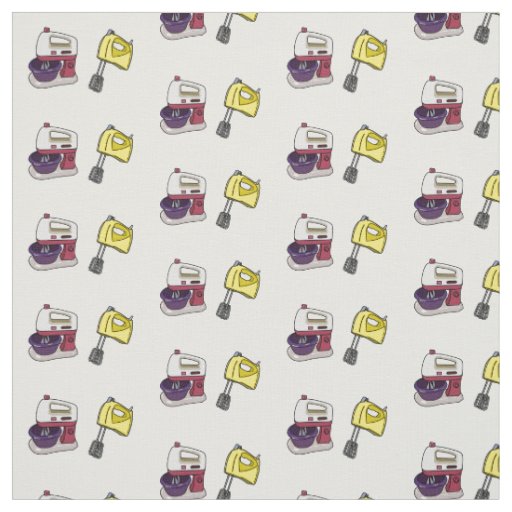 Mixer cartoon illustration  fabric