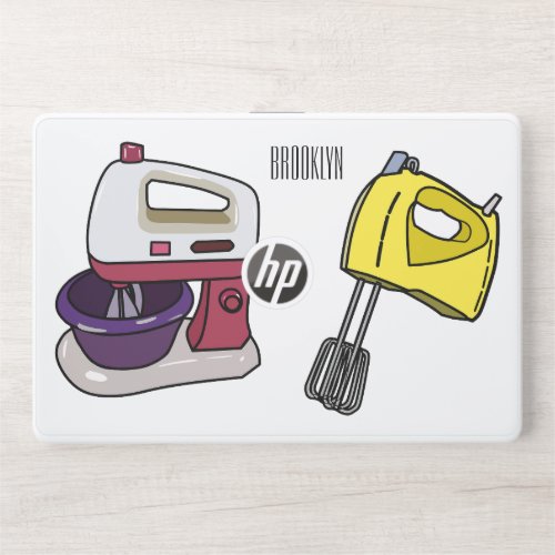 Mixer cartoon illustration  HP laptop skin