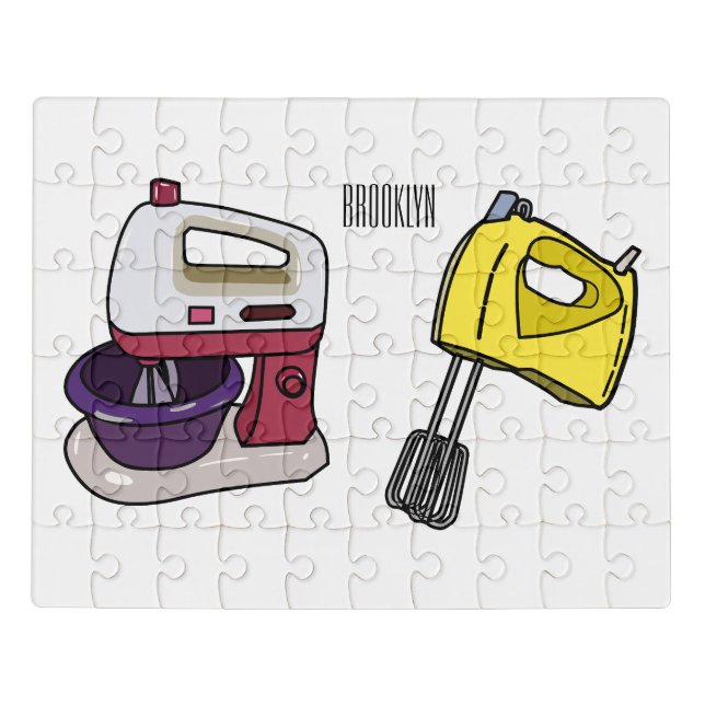 Mixer cartoon illustration  jigsaw puzzle (Puzzle Horizontal)