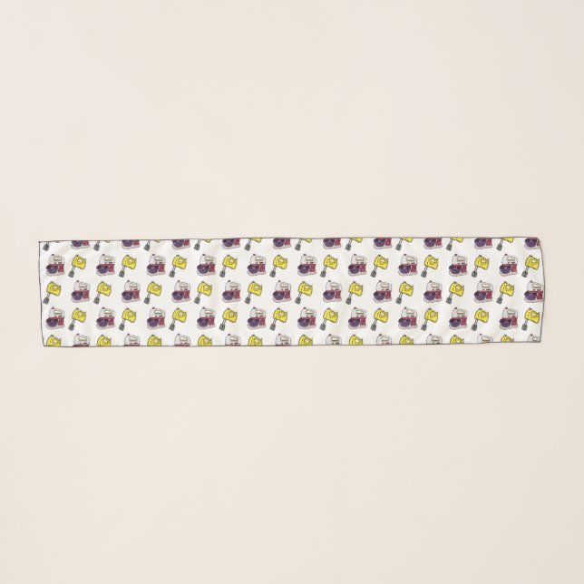 Mixer cartoon illustration  scarf (Front (Horizontal))