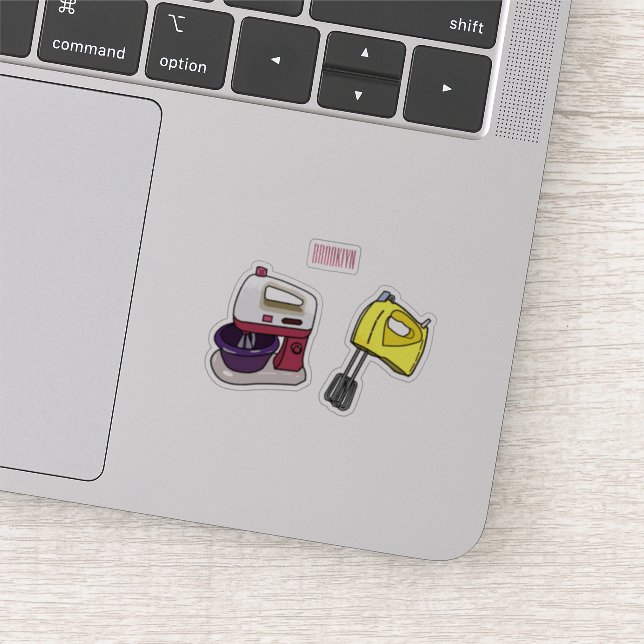 Mixer cartoon illustration sticker (Detail)