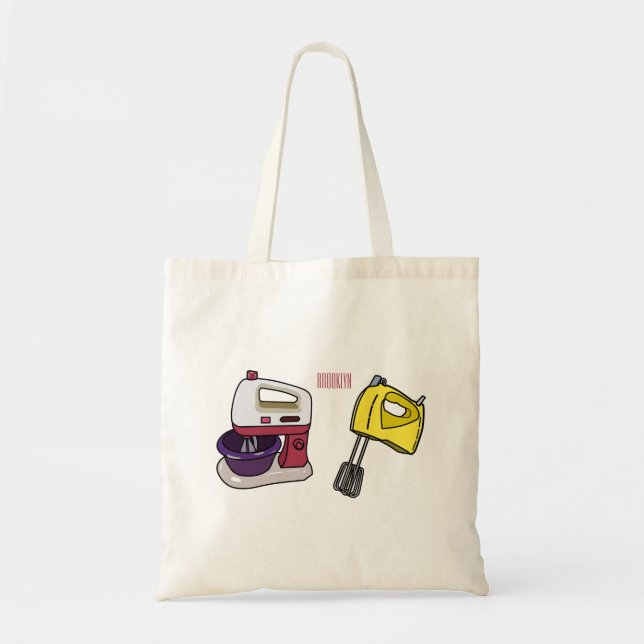 Mixer cartoon illustration  tote bag (Front)