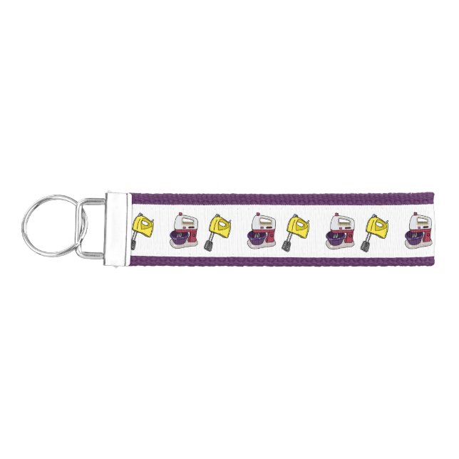 Mixer cartoon illustration  wrist keychain (Keys on Left)