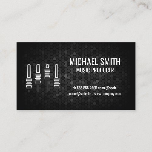 Mixer  Geometric Background Business Card