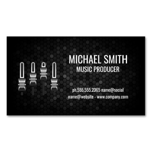 Mixer  Geometric Background Business Card Magnet