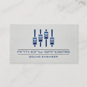 Mixer Leather Background Business Card
