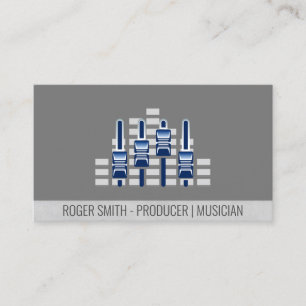 Mixer Musician Sound Engineer Producer DJ Business Card
