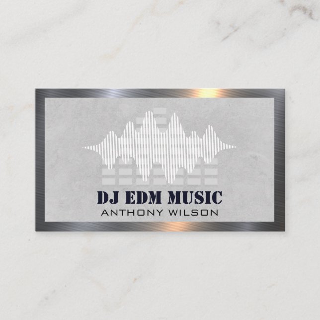 Mixer | Sound Engineer Producer | Equalizers Business Card (Front)