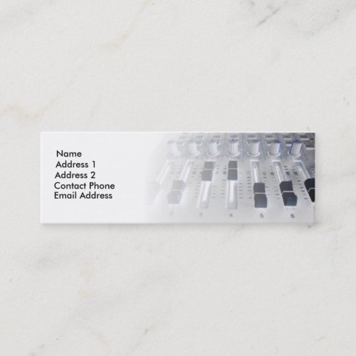 Mixer Studio Recording Sound Engineer Business Cards