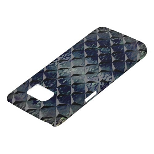 Mixing 3D squares with dark greenish smoke glass Samsung Galaxy S7 Case