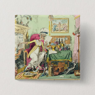 Mixing a Recipe for Corns, published by G. Humphre Pinback Button