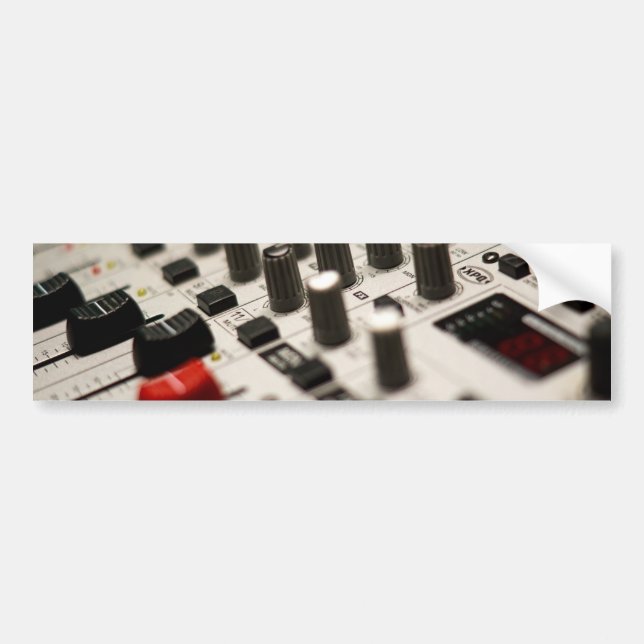 Mixing Board Closeup Bumper Sticker (Front)