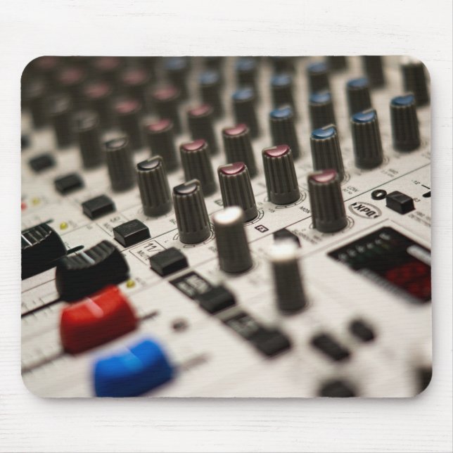 Mixing Board Closeup Mouse Pad (Front)
