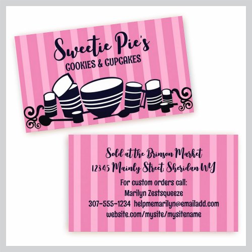 baking mixing bowl kitchen cannisters bakery bu... business cards