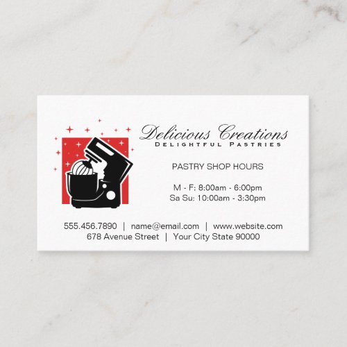 Mixing Bowl Machine  Business Card