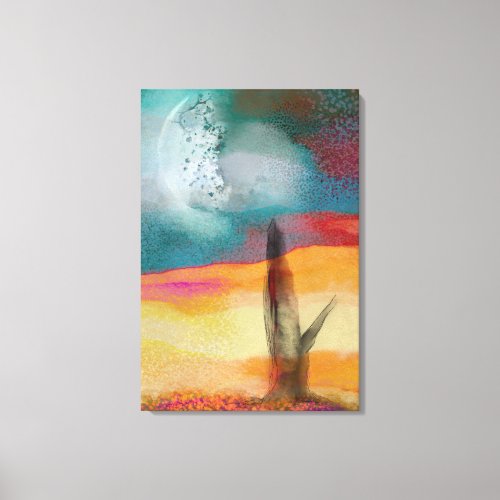 Mixing Day and Night Canvas Print