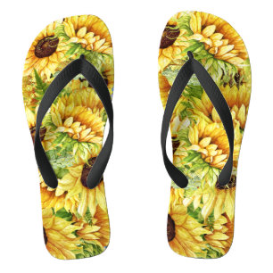 MixNMatch Blooming Beautiful Sunflowers Flip Flops